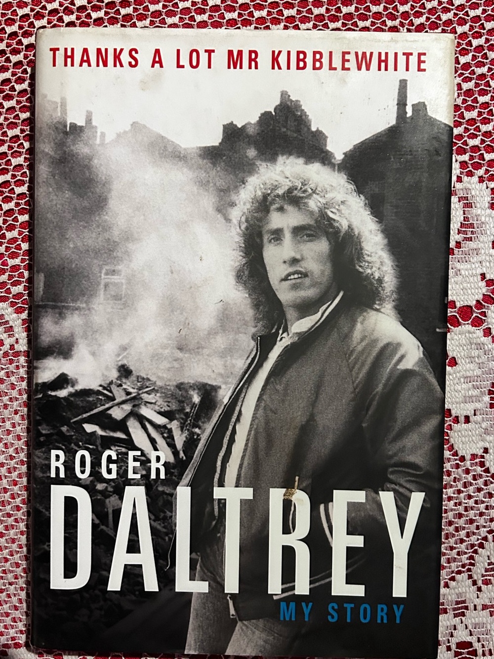 Roger Daltrey 'My Story' Hardcover Book - Black, White, Red - Picture 1 of 2